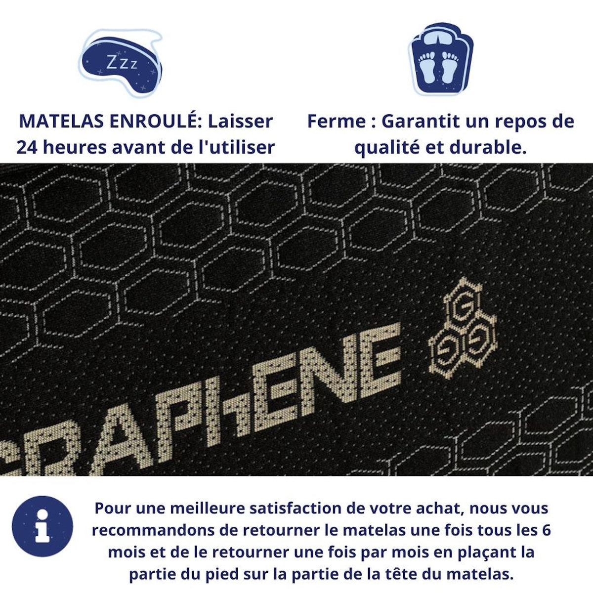 DAGOSTINO HOME Matelas - 30cm Epaisseur - Mousse HR Très Ferme | Double Face (Été/Hiver) | Soutien Équilibré, Parfait et Tonique