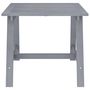 Voir la diapositive 3 : VIDAXL Table a dîner de jardin Gris 88x88x74 cm Bois d'acacia massif