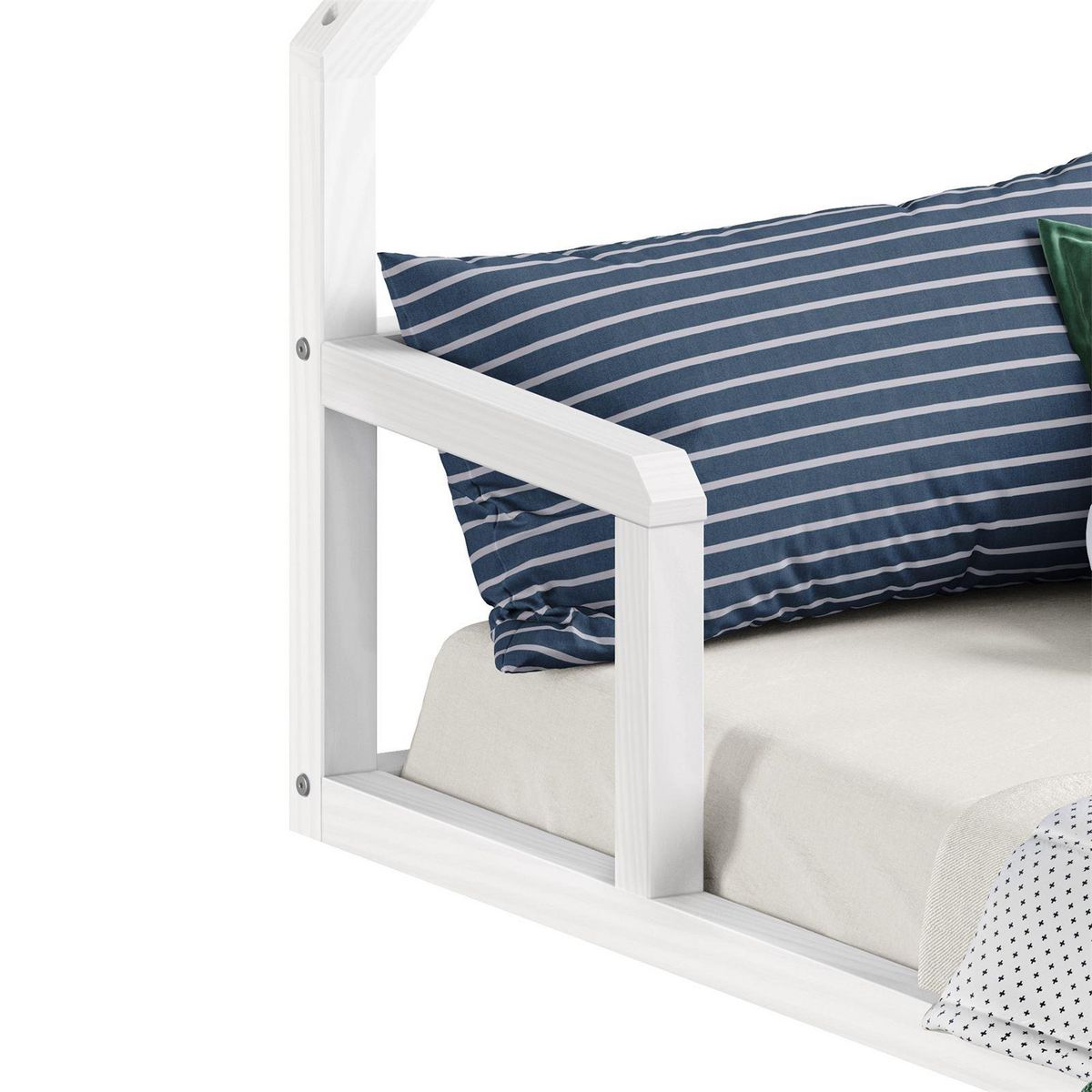 IDIMEX Lit enfant ELOA type Montessori, couchage 90x200 cm, en pin massif