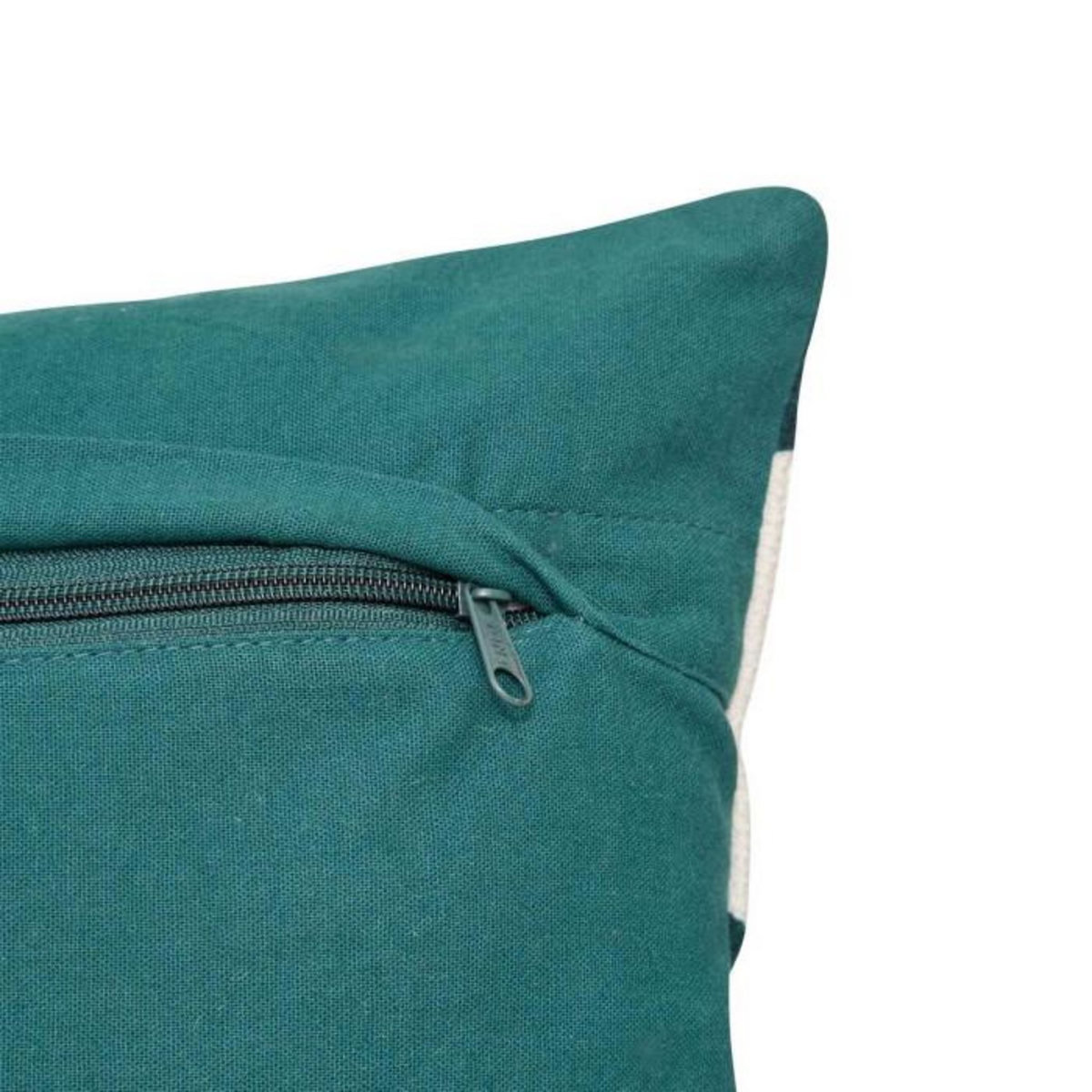 ATMOSPHERA Coussin Déco Brodé  Hary  35x75cm Bleu