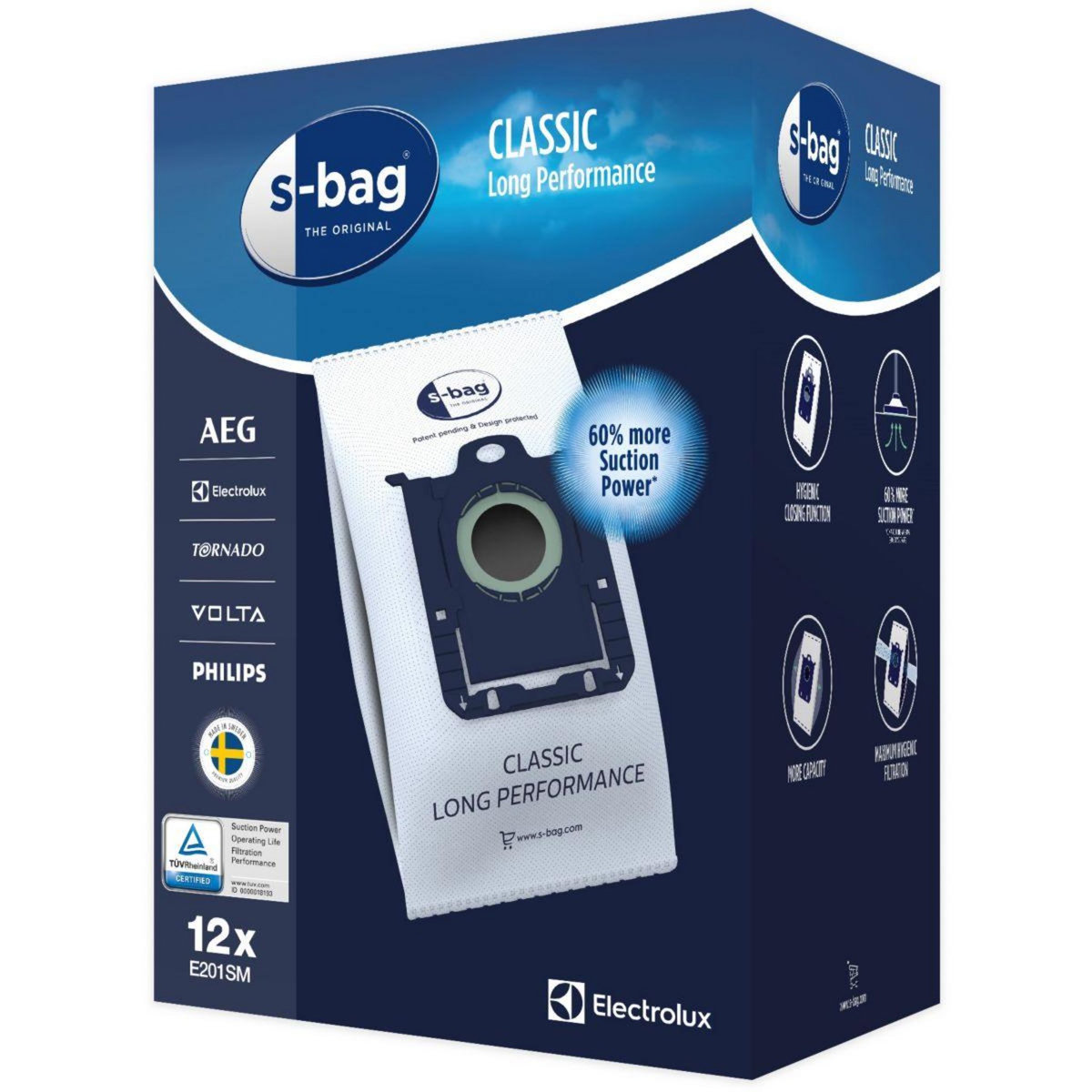 ELECTROLUX Sac aspirateur E201SM  S bag Long Performance