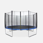 SWEEEK Trampoline Ø400cm - Mercure avec son filet de protection. Coloris disponibles : Gris