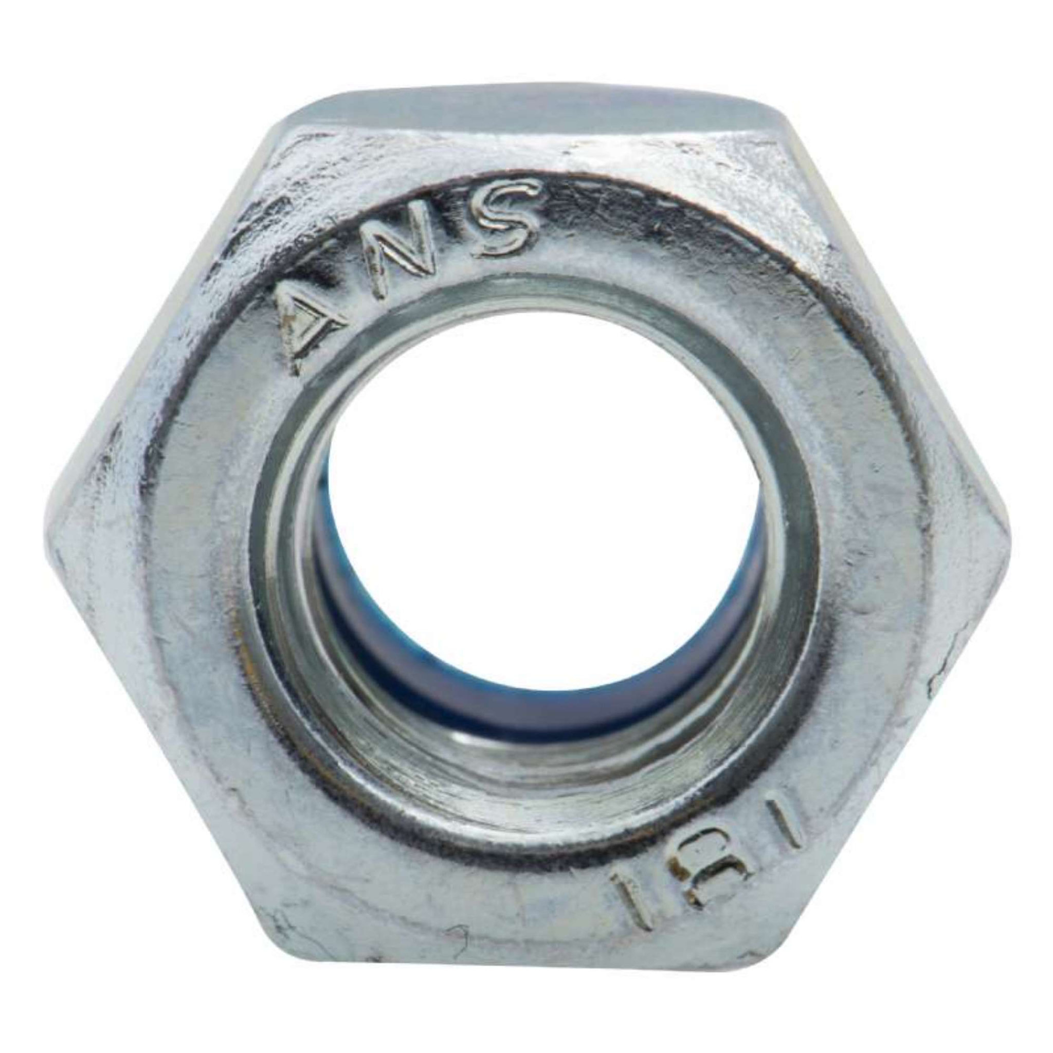 Voir la diapositive 4 :  Écrou frein zingué hexagonal Vissal  Classe 6  Ø 5mm  lot de 22 écrous