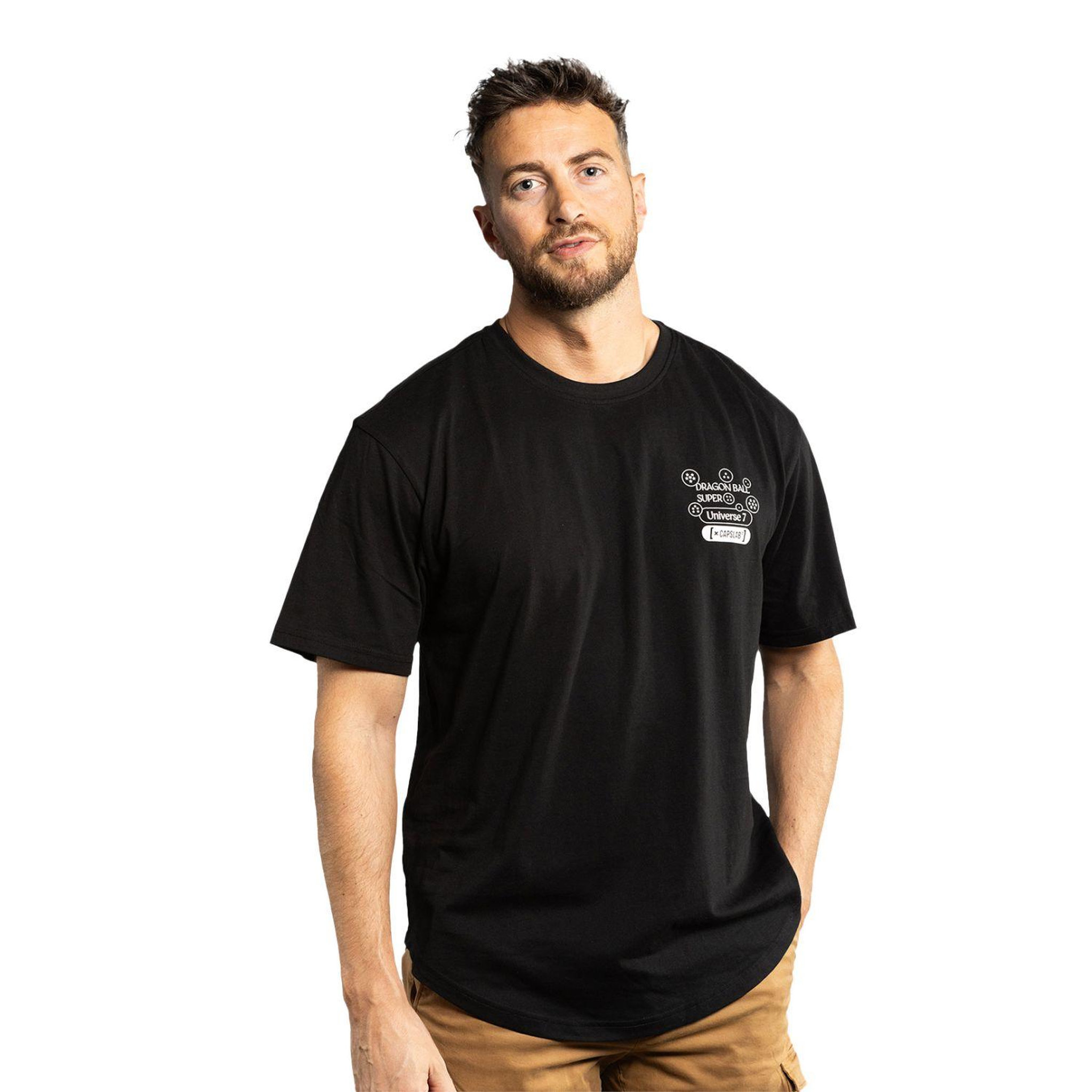 Voir la diapositive 1 : CAPSLAB T-shirt homme confort fit avec print Dragon Ball Super Beerus