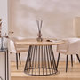 Voir la diapositive 6 : ATMOSPHERA Table à Manger Design  Rayo  120cm Naturel
