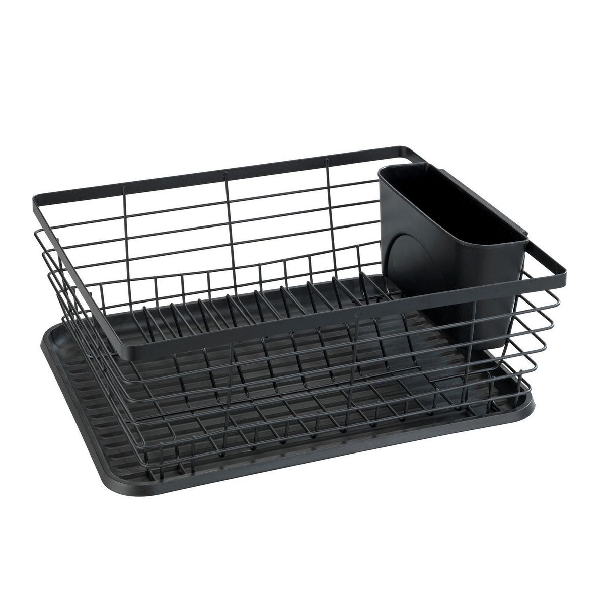 Wenko Egouttoir à vaisselle avec bac design métal Drip - Noir