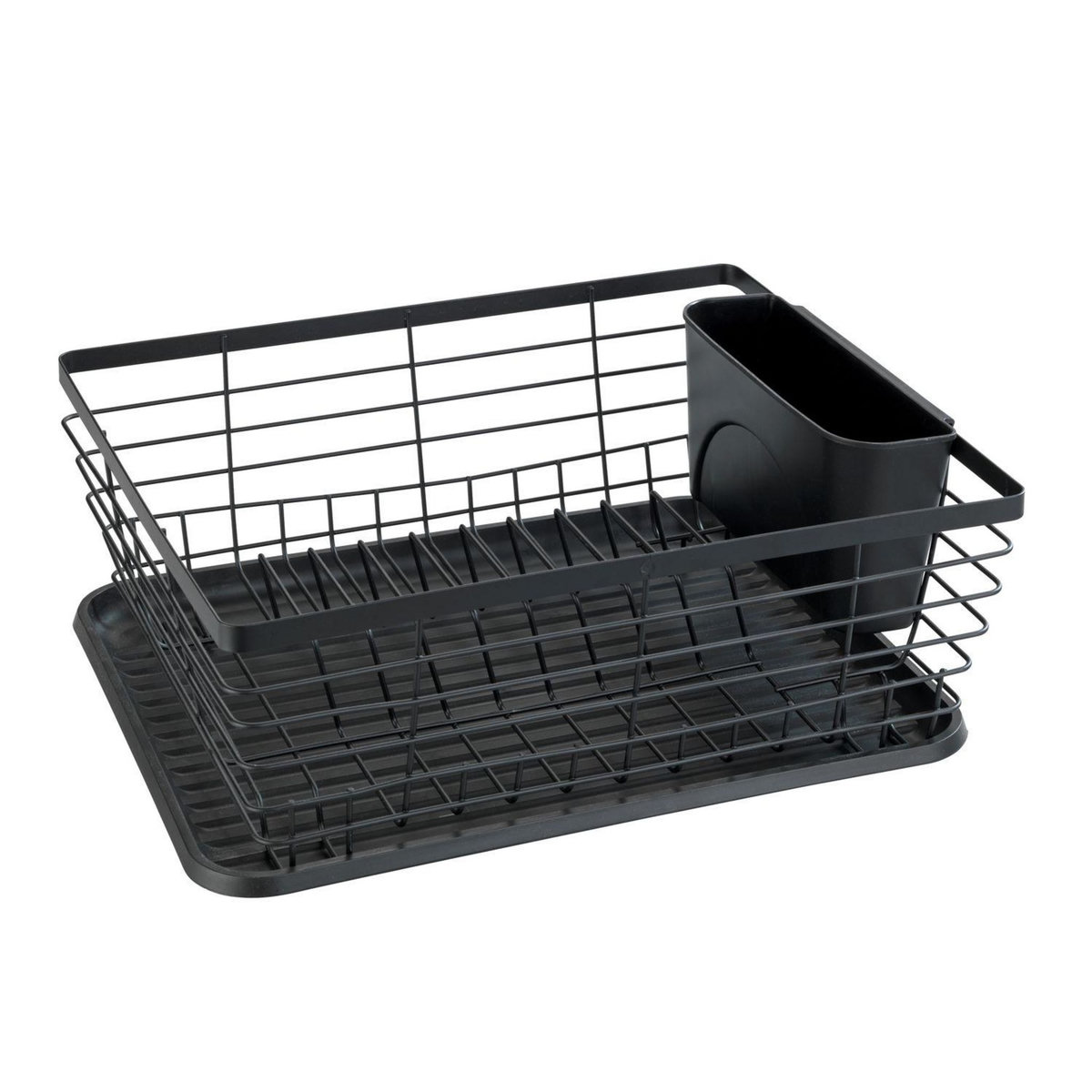 Wenko Egouttoir à vaisselle avec bac design métal Drip - Noir
