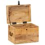 Voir la diapositive 3 : VIDAXL Boîte de rangement 39x28x31 cm Bois massif d'acacia
