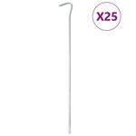 VIDAXL Piquets de tente 25 pcs 30 cm Ø5 mm acier galvanise