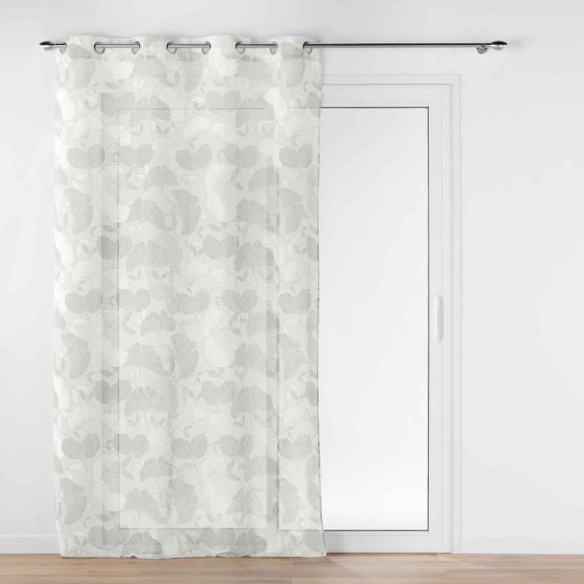 Paris Prix Rideau Voilage à Œillets  Ginko  140x280cm Blanc