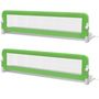 Voir la diapositive 2 : VIDAXL Barriere de lit de securite pour tout-petits 2pcs Vert 150x42cm