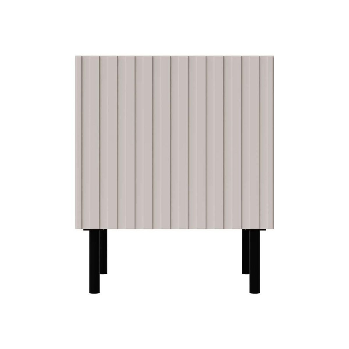 BEST MOBILIER Timote - lot de 2 tables de chevet - écru - 54 cm