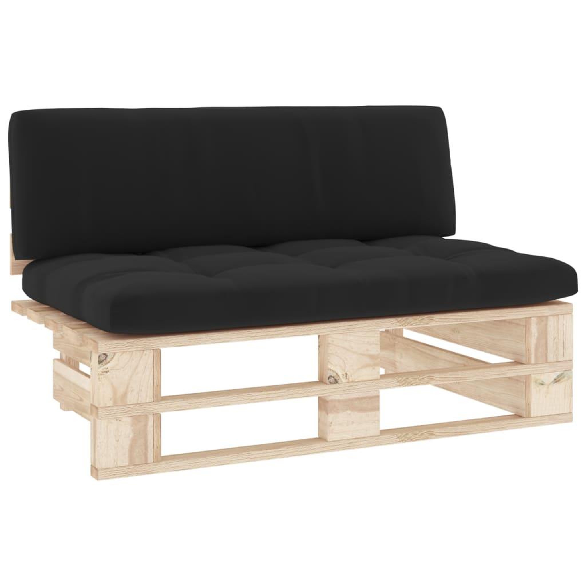 Voir la diapositive 2 : VIDAXL Canape central palette de jardin bois de pin impregne