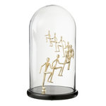 Paris Prix Cloche Déco en Verre  Personnes Escaladant  44cm Doré