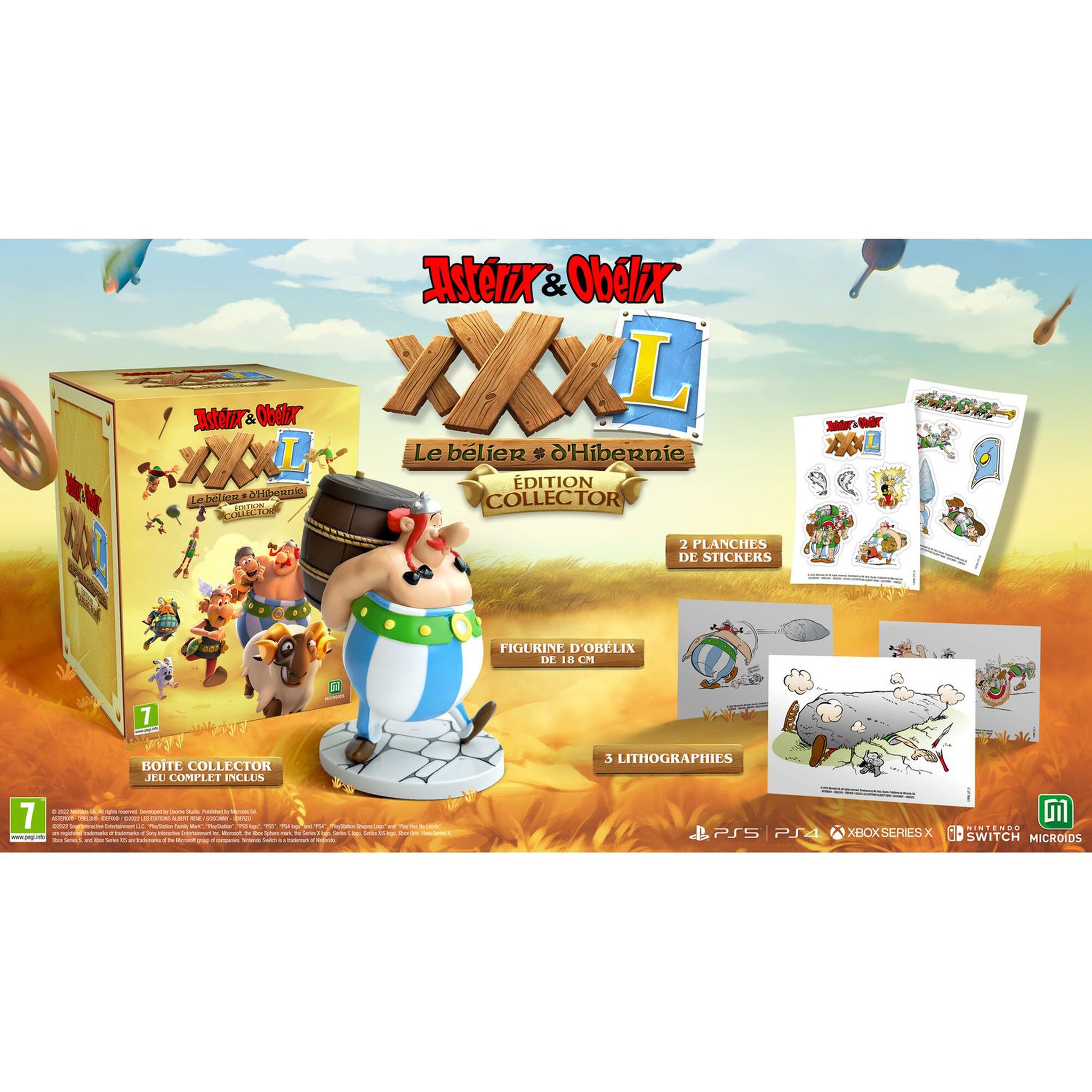 Voir la diapositive 2 : Astérix & Obélix XXXL &ndash; Le Bélier d&rsquo;Hibernie - Collector Edition Nintendo Switch