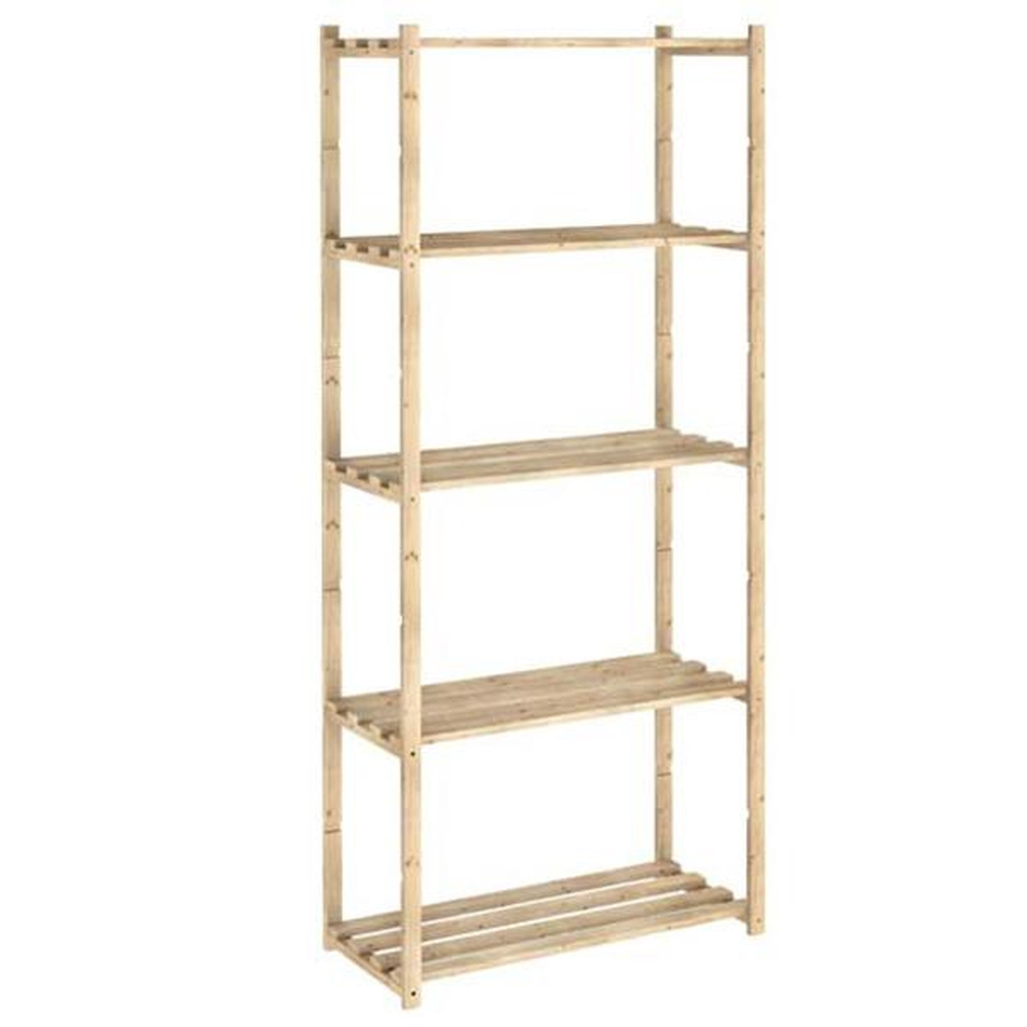 Astigarraga Etagère 5 tablettes à lattes 171x65x30cm - nc-5-30