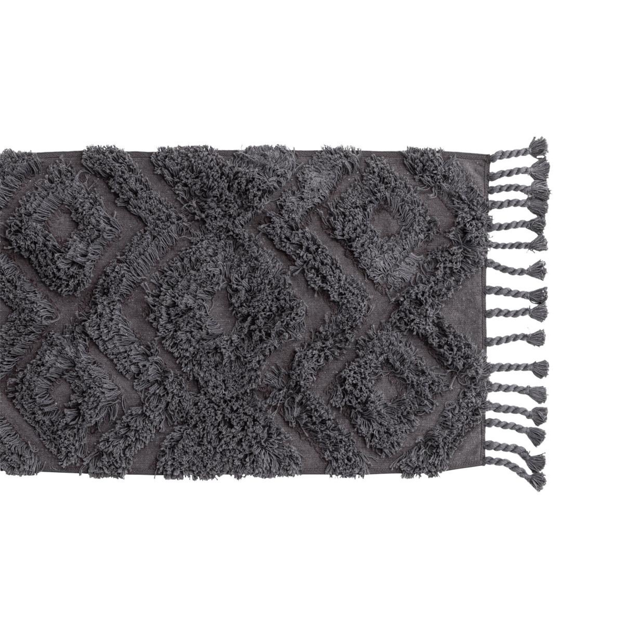 Voir la diapositive 2 : Paris Prix Tapis de salle de bain  hilma  50x80cm gris foncé