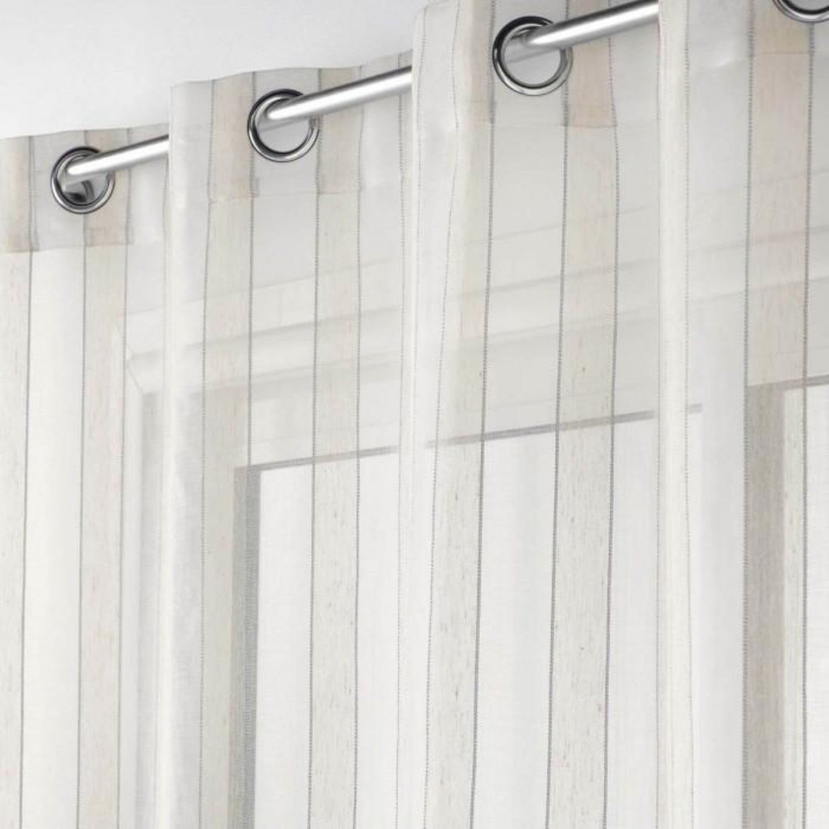 Paris Prix Rideau Voilage à Œillets  Charlize  140x240cm Naturel