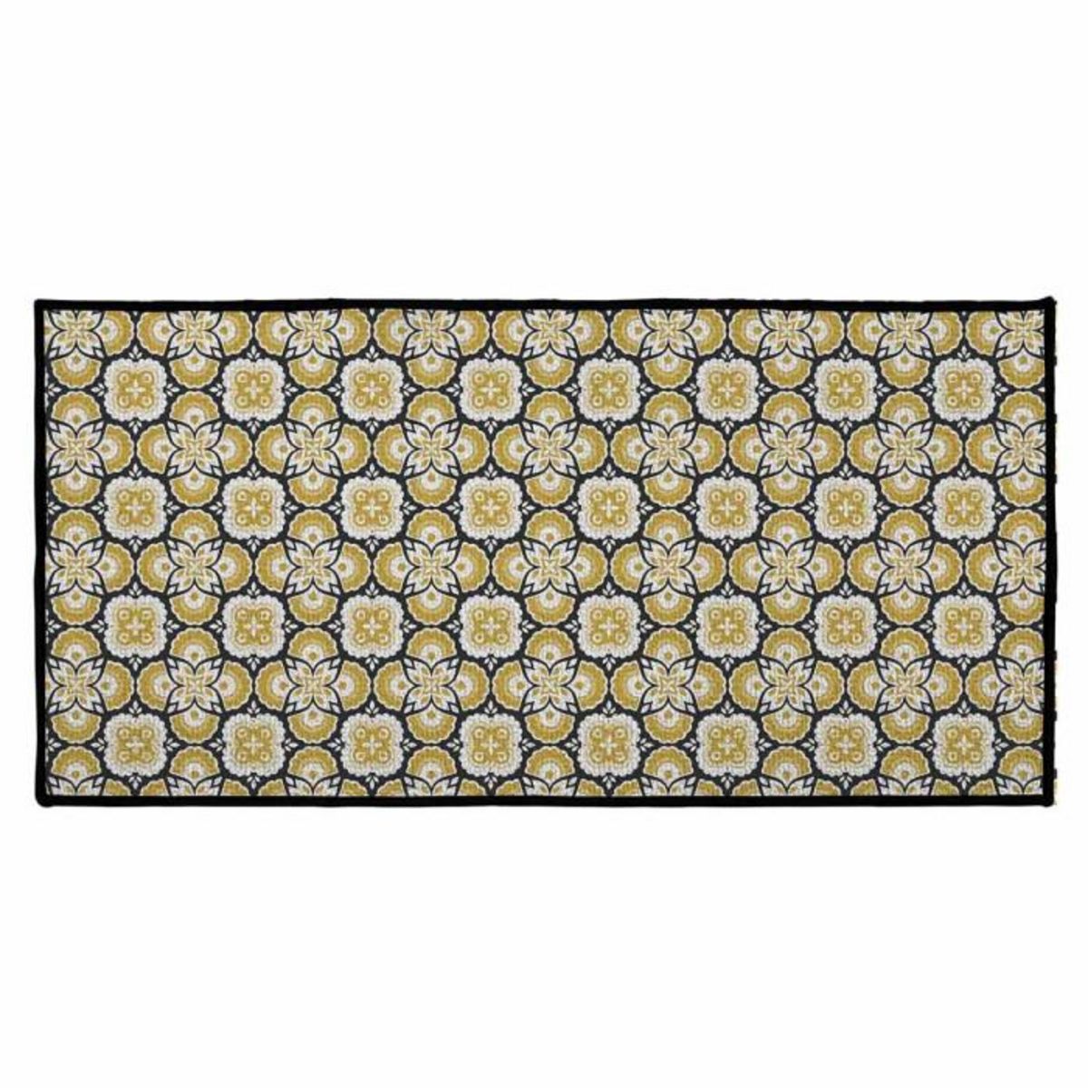Paris Prix Tapis Déco Imprimé  Festine  57x115cm Jaune