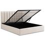 Voir la diapositive 3 : Paris Prix Lit Coffre Design en Tissu  Songa  160x200cm Beige