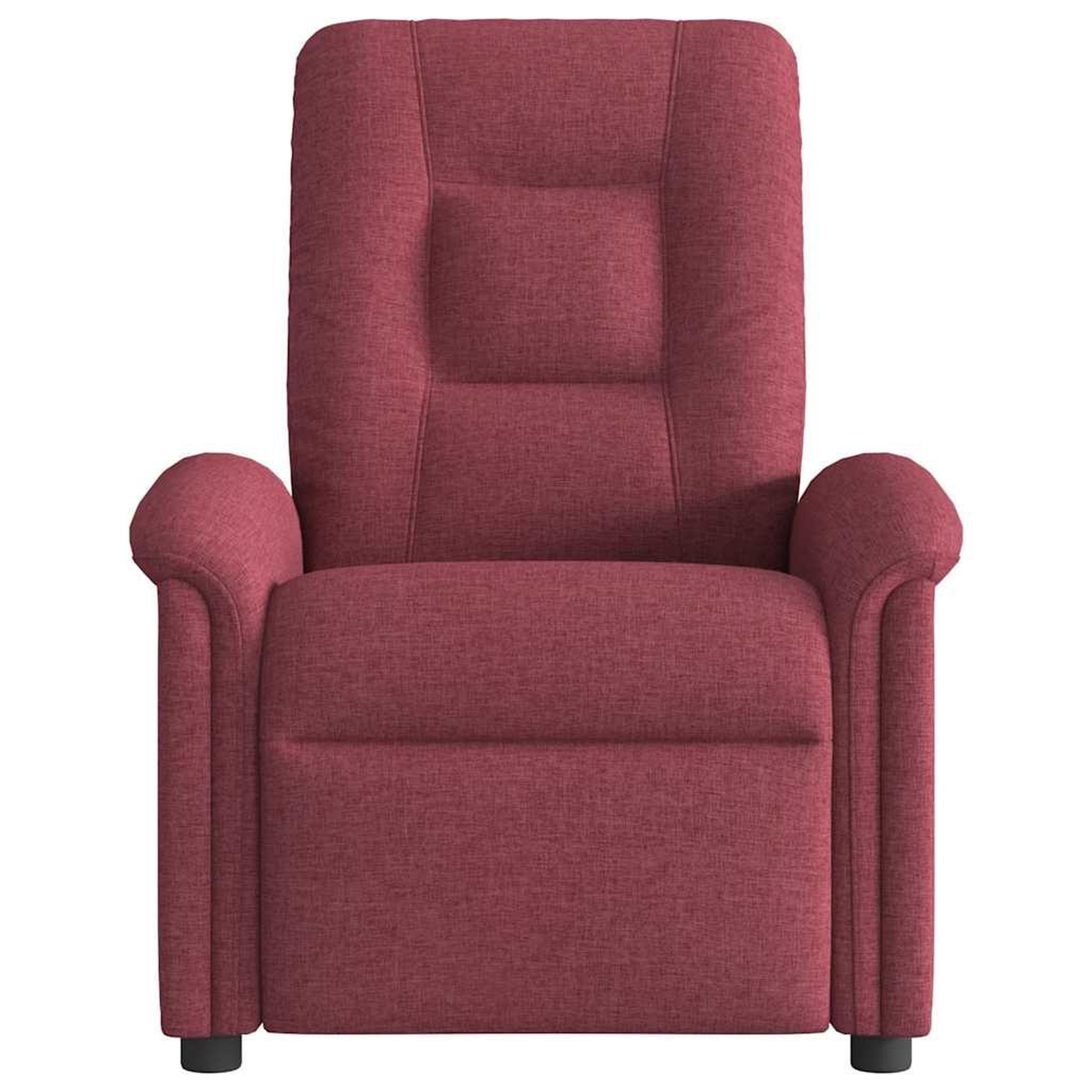 Voir la diapositive 5 : VIDAXL Fauteuil inclinable electrique Rouge bordeaux Tissu