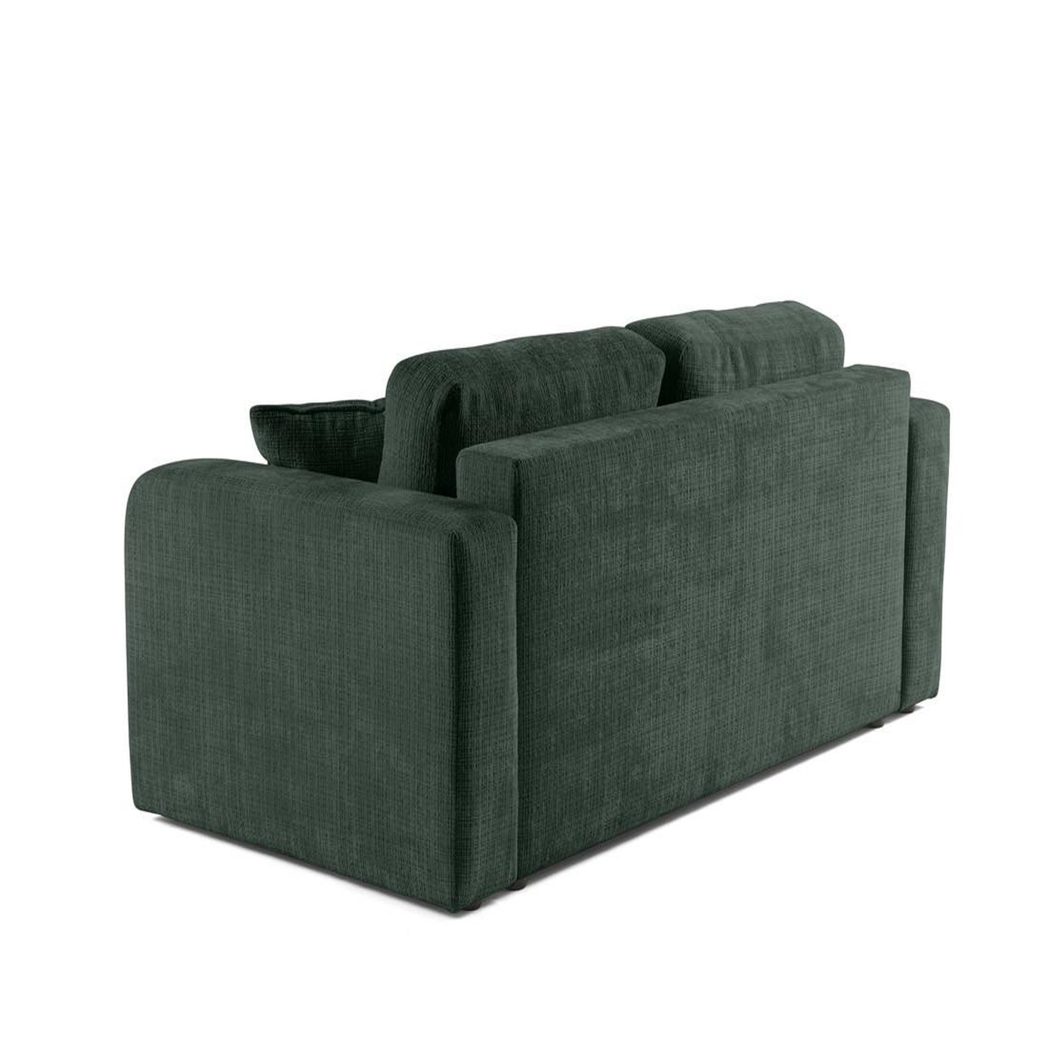 Voir la diapositive 5 : BEST MOBILIER Miro - canapé droit 2 places - en velours texturé