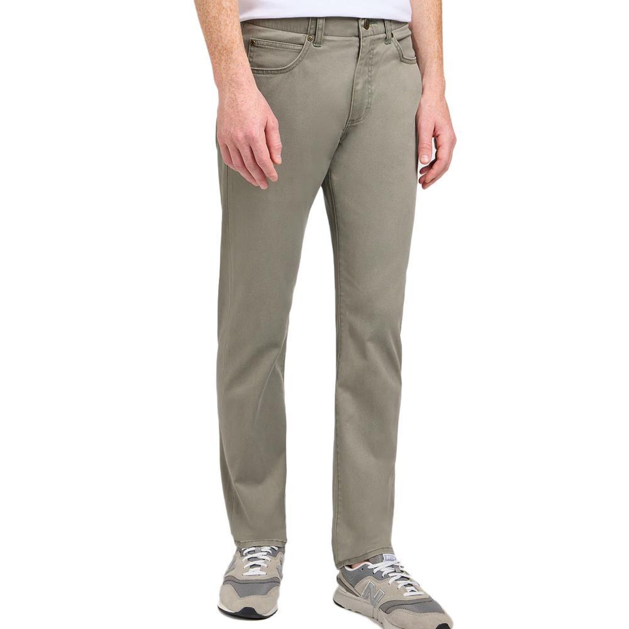 LEE Jean regular kaki homme lee straight grove. Coloris disponibles : Vert