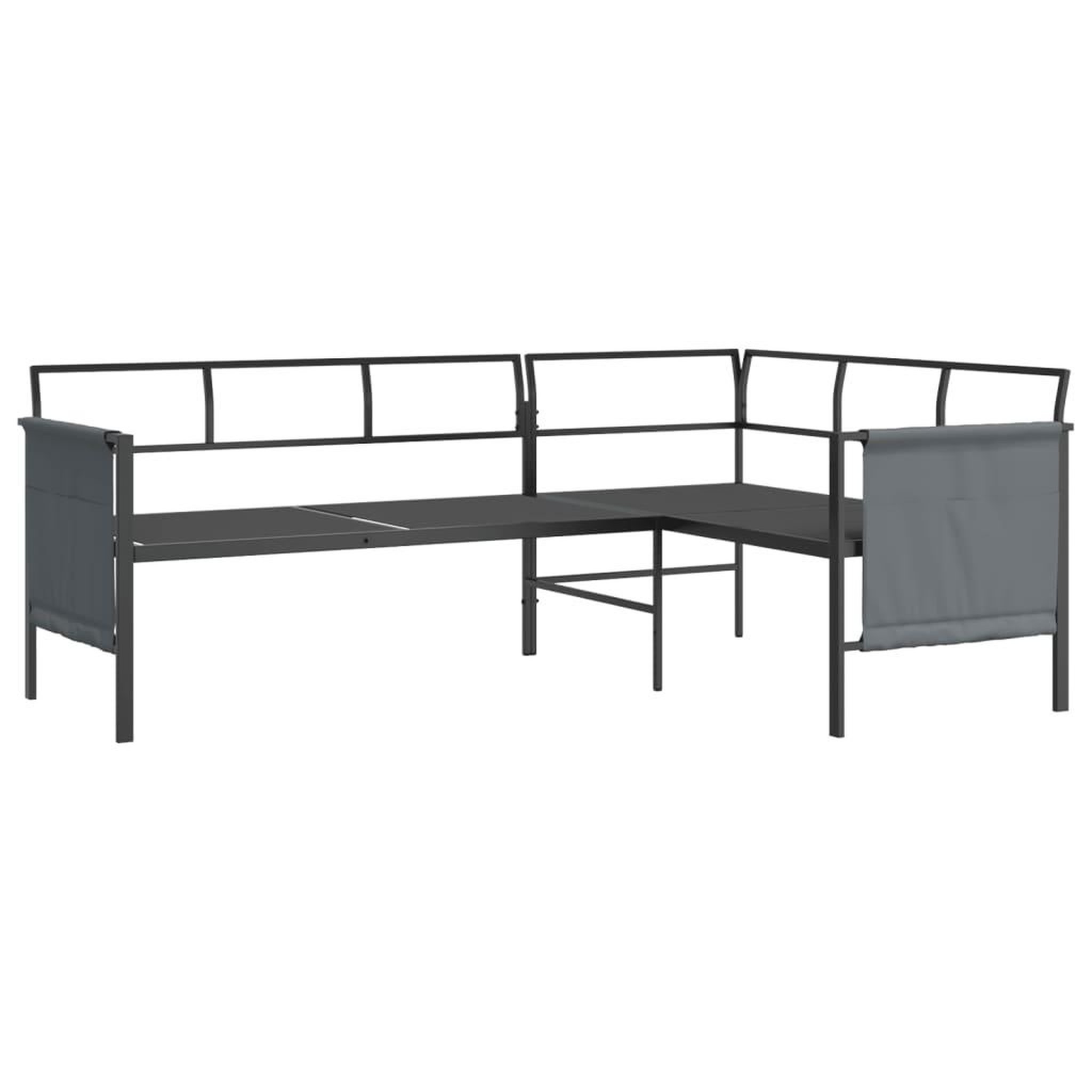 Voir la diapositive 5 : VIDAXL Salon de jardin 2 pcs anthracite acier