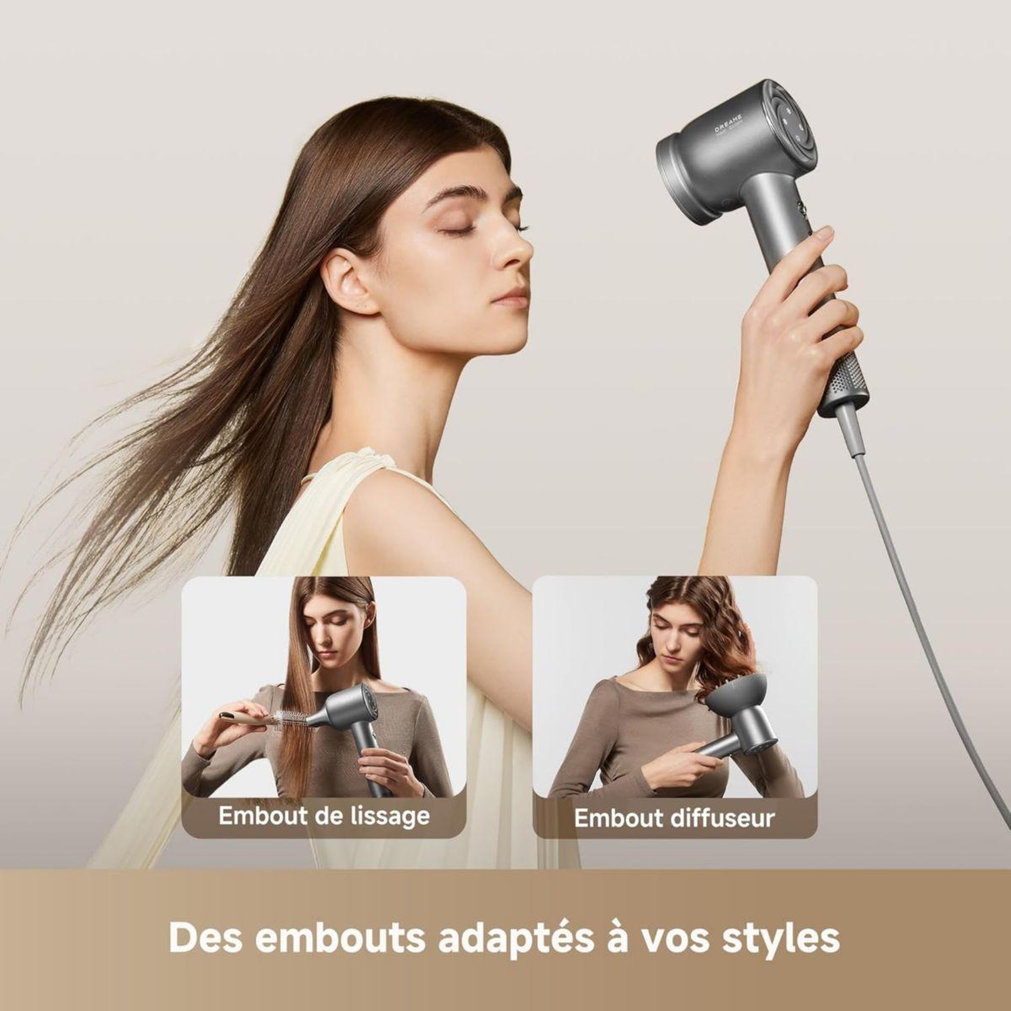 Voir la diapositive 5 : DREAME Sèche cheveux glorymix black