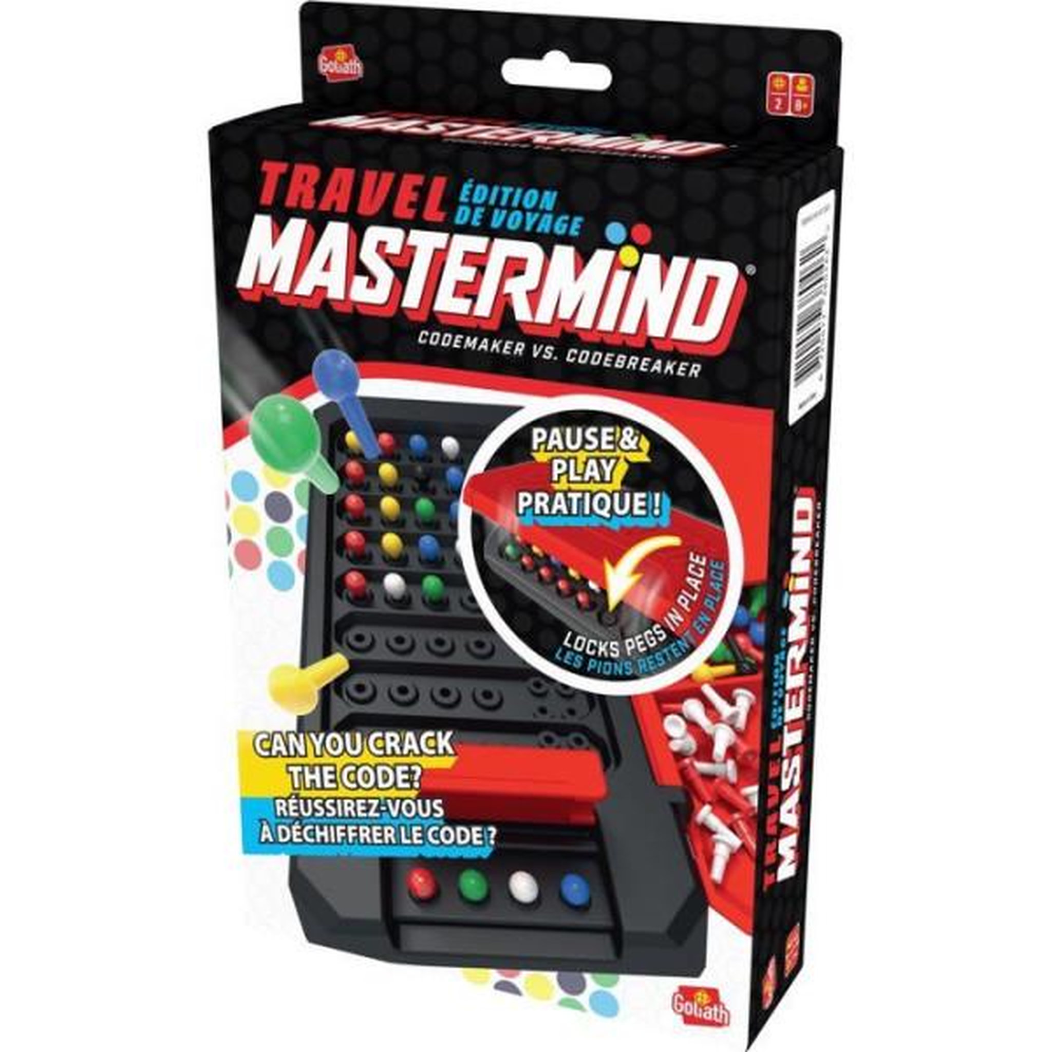 Voir la diapositive 2 : GOLIATH Mastermind Travel Box - jeu de logique - GOLIATH - format voyage