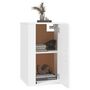 Voir la diapositive 3 : VIDAXL Meuble TV mural Blanc 40x34,5x60 cm