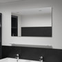 Voir la diapositive 1 : VIDAXL Miroir mural avec etagere 100x60 cm Verre trempe
