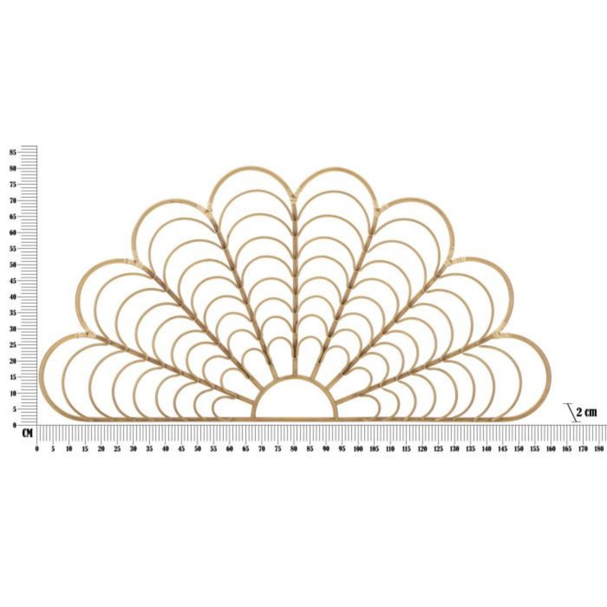 Paris Prix Décoration Murale en Métal  Panama  160cm Marron