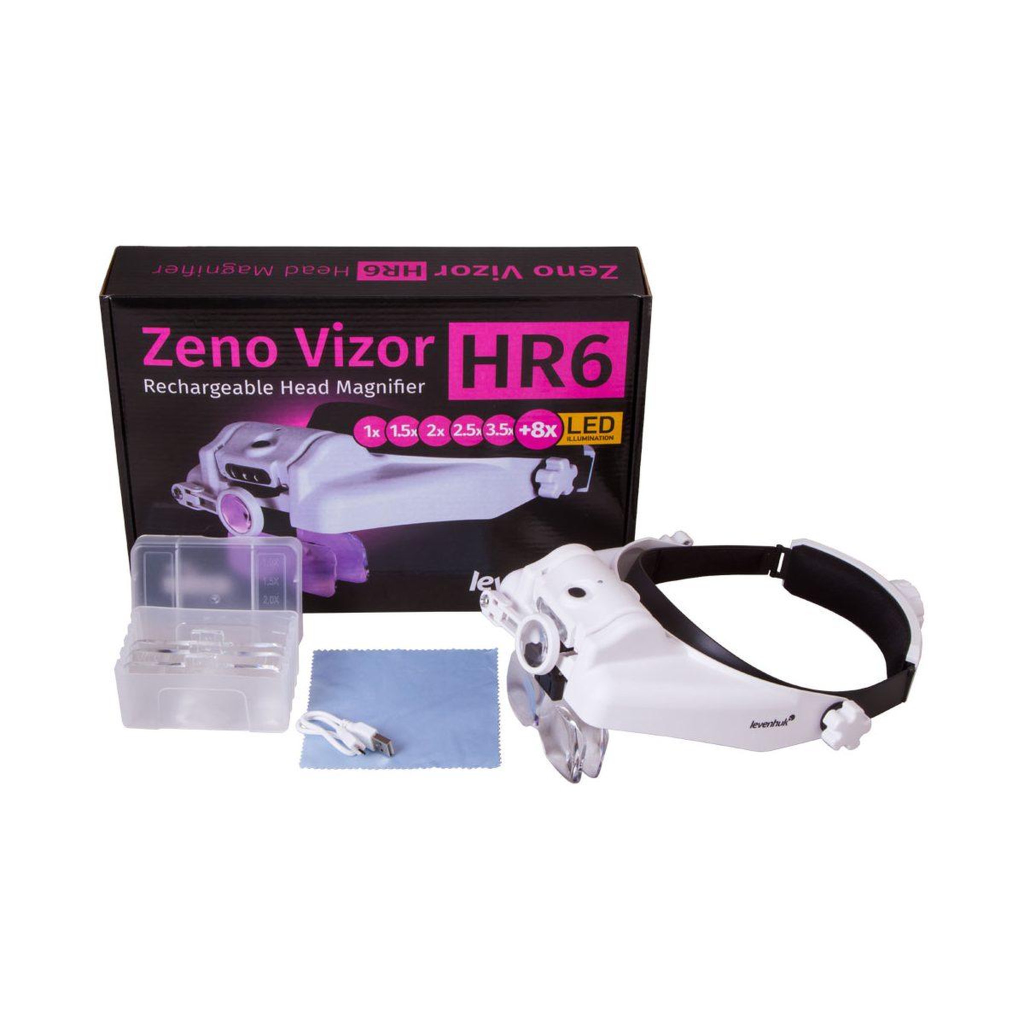 Voir la diapositive 2 : LEVENHUK Loupe rechargeable  Zeno Vizor HR6