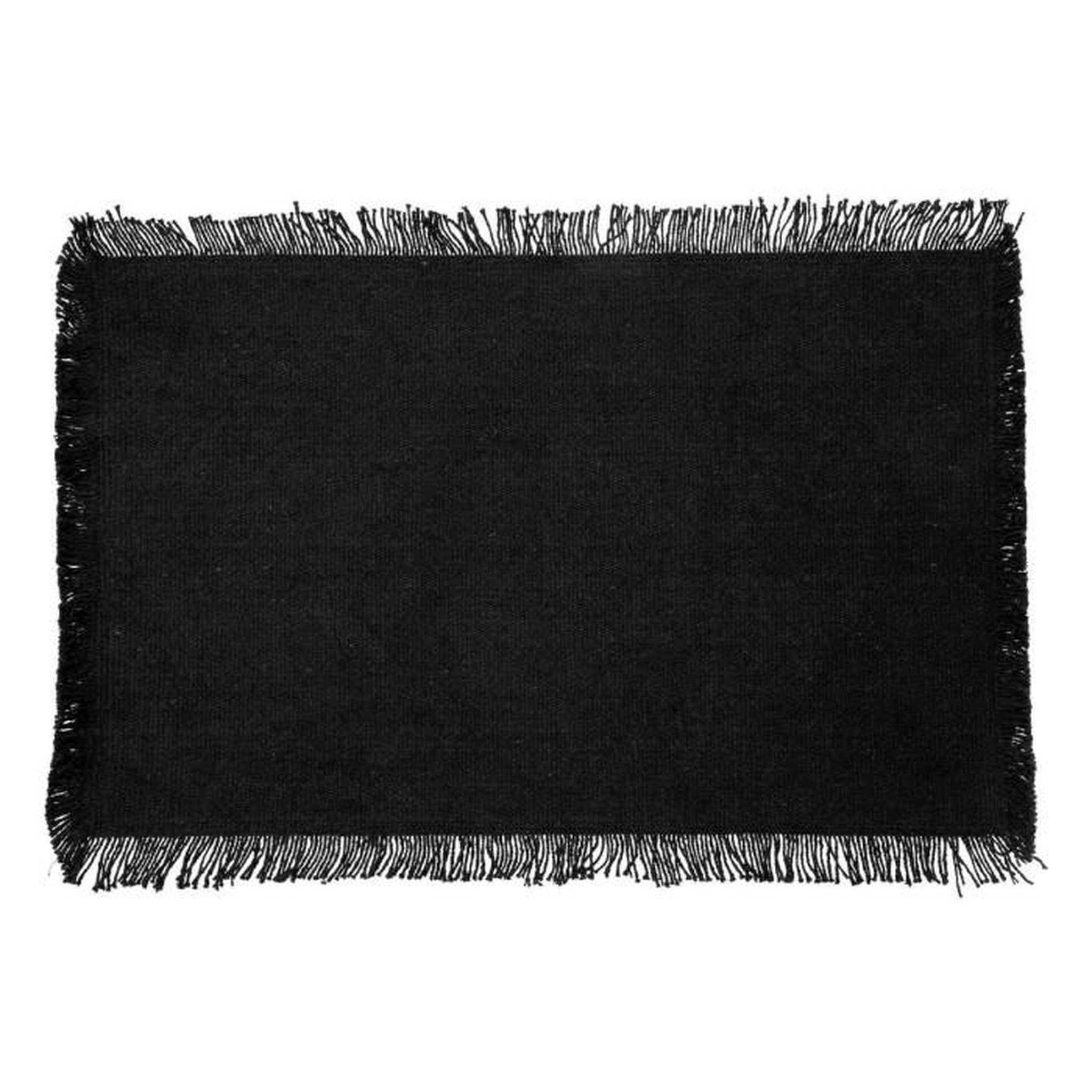 SECRET DE GOURMET Set de Table Déco  Maha  30x45cm Noir