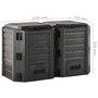 Voir la diapositive 6 : VIDAXL Composteur de jardin Noir 800 L