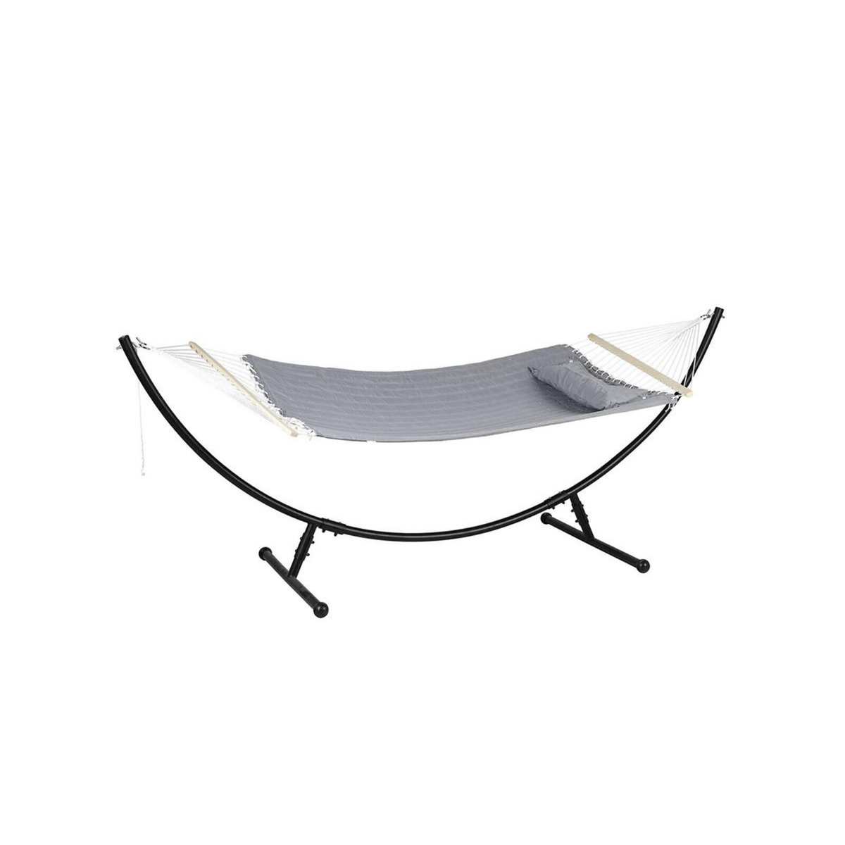 HESPERIDE Toile de hamac matelassé gris perle Akio - Hespéride