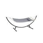 HESPERIDE Toile de hamac matelassé gris perle Akio - Hespéride