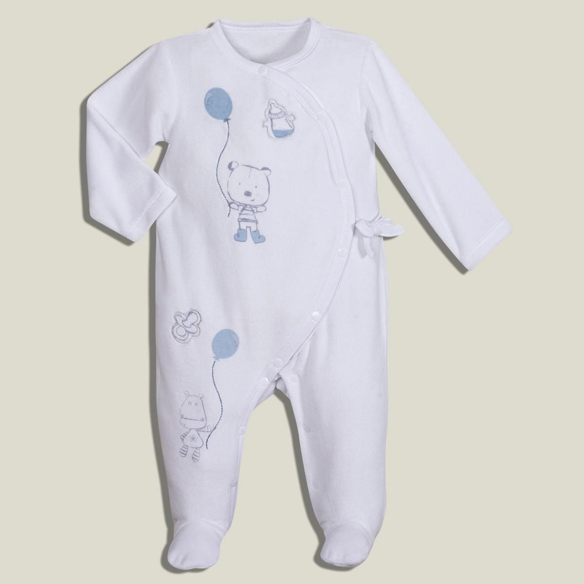 IN EXTENSO Pyjama en velours bébé