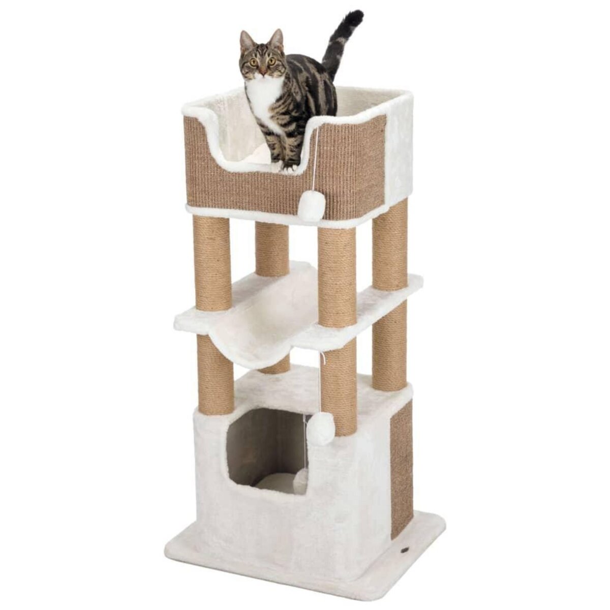 Trixie TRIXIE Griffoir pour chats Lucano XXL Blanc et taupe