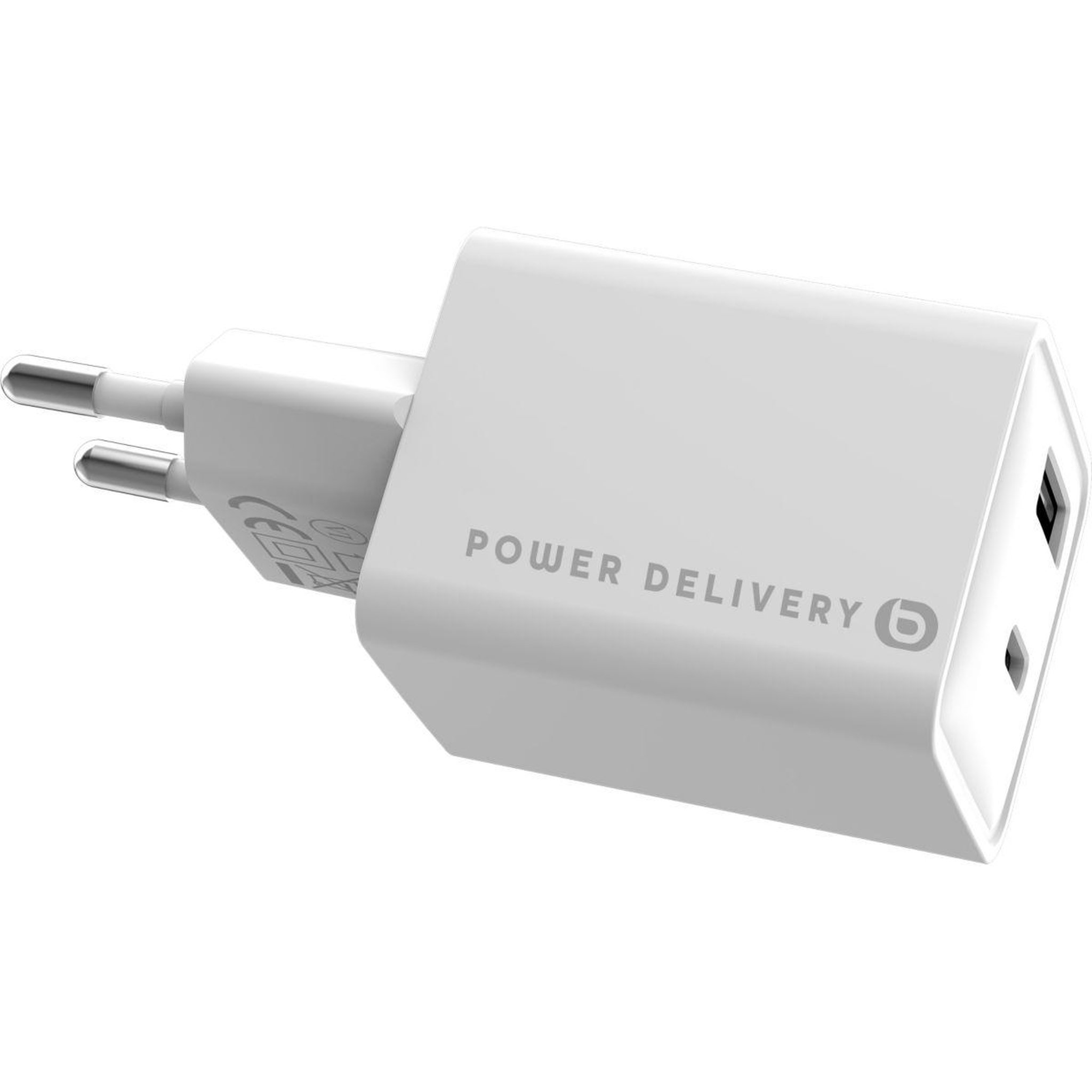 Voir la diapositive 3 : ESSENTIEL B Chargeur 32w charge rapide usb-a  / usb-c blanc