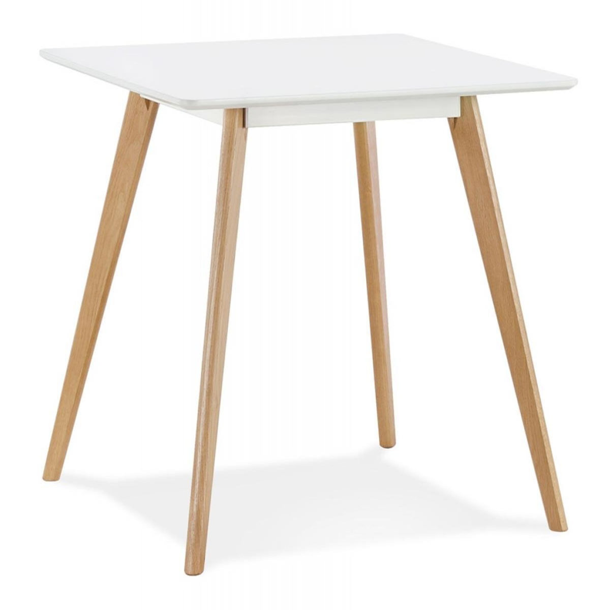 Paris Prix Table à Manger Carrée  Terrie  80cm Blanc