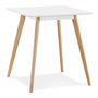 Voir la diapositive 1 : Paris Prix Table à Manger Carrée  Terrie  80cm Blanc