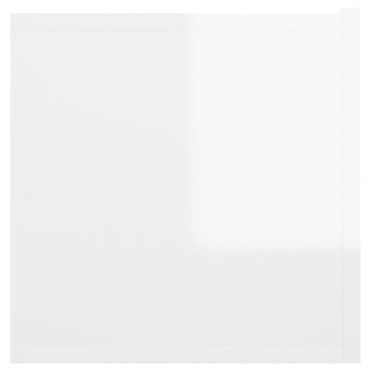 VIDAXL Meuble TV suspendu Blanc brillant 60x30x30 cm