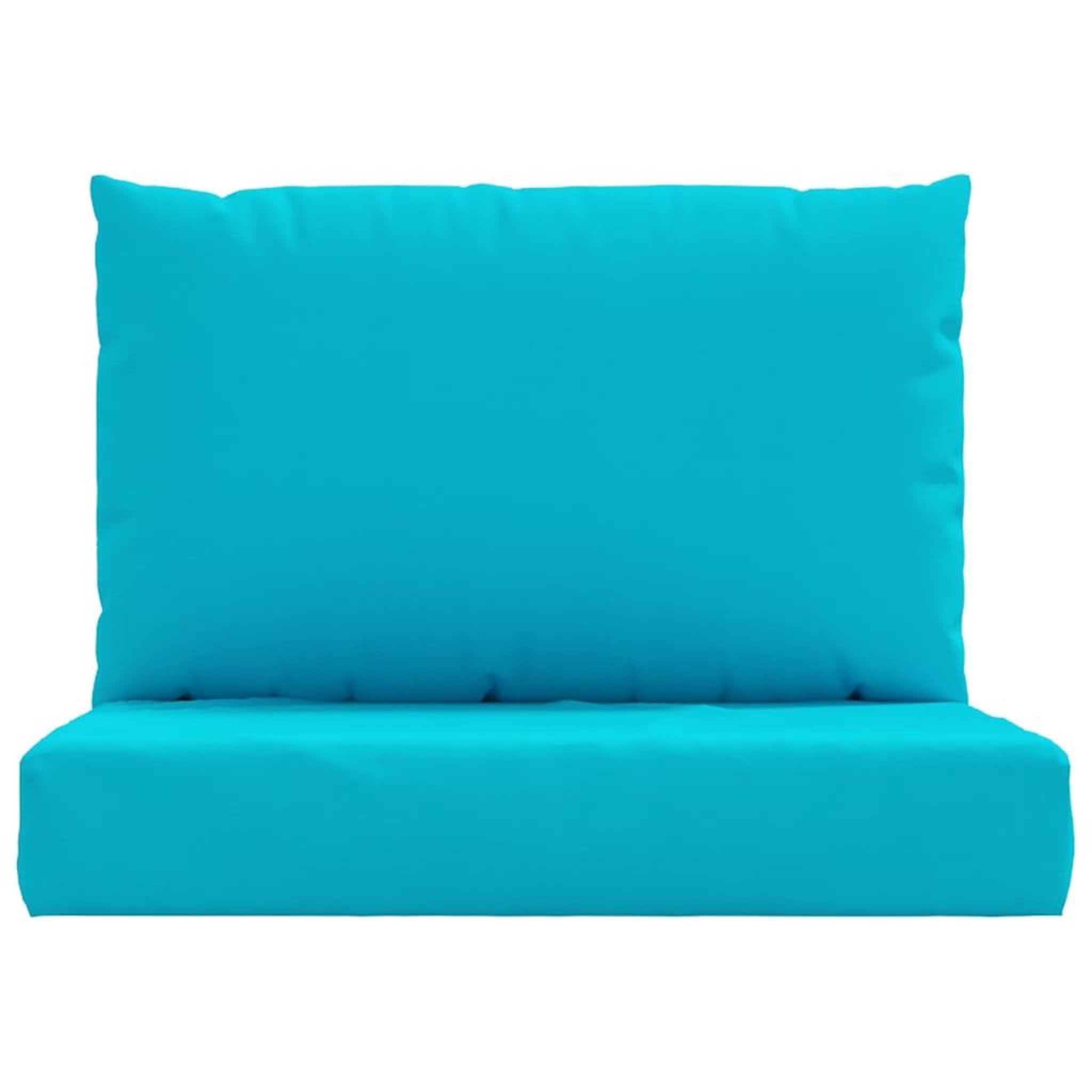 Voir la diapositive 4 : VIDAXL Coussins de palette lot de 2 turquoise tissu Oxford