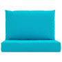 Voir la diapositive 4 : VIDAXL Coussins de palette lot de 2 turquoise tissu Oxford