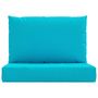 Voir la diapositive 4 : VIDAXL Coussins de palette lot de 2 turquoise tissu Oxford