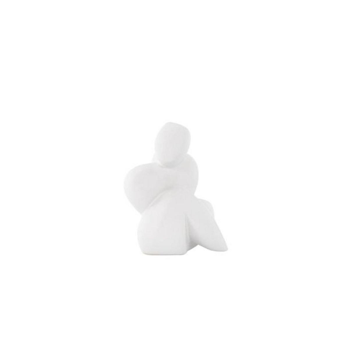 Paris Prix Statuette Sculpture en Céramique  Floda  14cm Blanc
