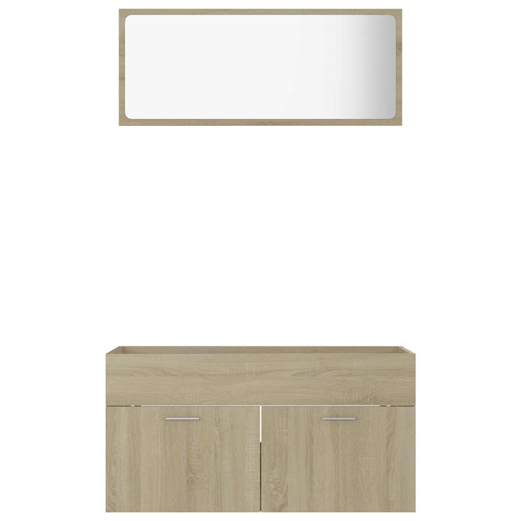 Voir la diapositive 5 : VIDAXL Ensemble de meubles de salle de bain 2 pcs chene sonoma