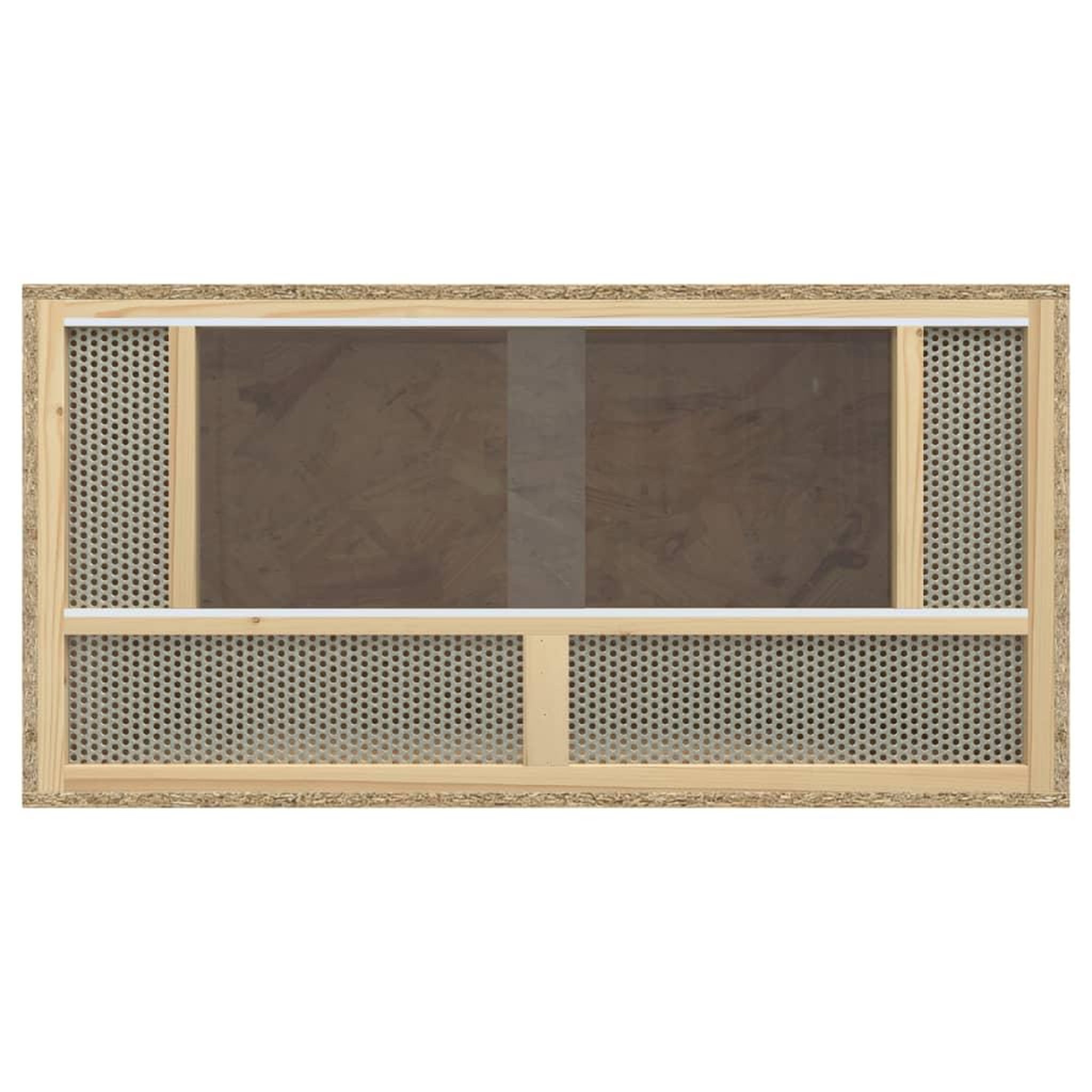 Voir la diapositive 2 : VIDAXL Terrarium bois d'ingenierie 80x40x40 cm